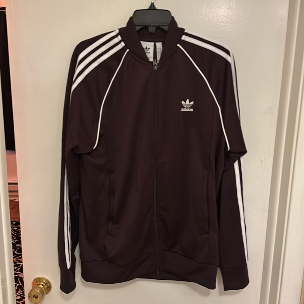 Adidas Originals Maroon SST track jacket Size L
